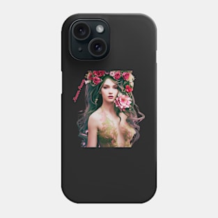 flowers in hair Phone Case