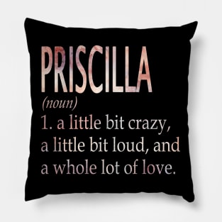 Priscilla Girl Name Definition Pillow