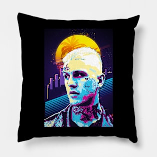 retro 80s lil peep Pillow