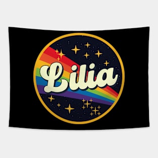 Lilia // Rainbow In Space Vintage Style Tapestry