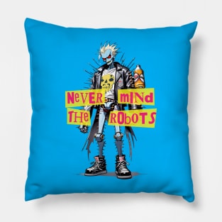 Punk Robot VI Pillow