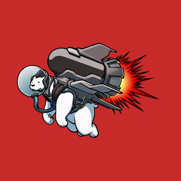 Jetpack Polar Bear by gregorytitus