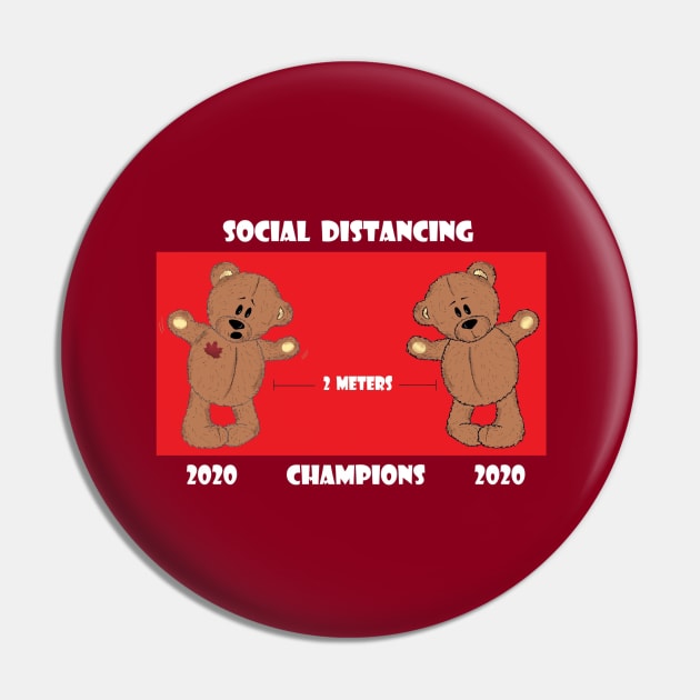 Social Distancing Champs Pin by KJKlassiks