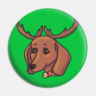 Christmas Dachshund Pin