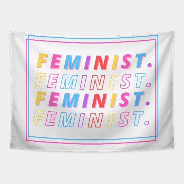 Feminist - Girl Power Design Tapestry by Moshi Moshi Designs