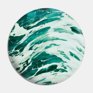 Summer Vibes Marble Waves Pin