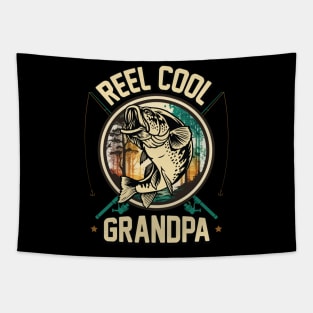 Reel Cool Grandpa Fishing Gift Tapestry