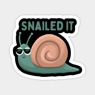 Snailed It Fun And Decorative Snail Design Magnet