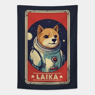 Laika the Space Dog Tapestry