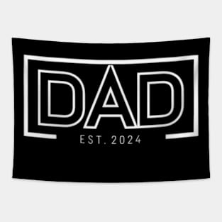 Dad Est. 2024 Logo Dad 2024 Tapestry