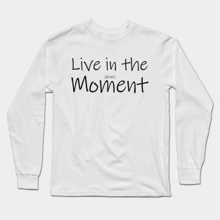 Tshirt Live In The Moment - Regata Com Punho