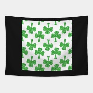 Im Wearing Green, St. Patricks day, chevron pattern in shamrock Tapestry