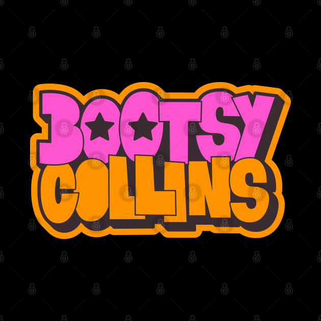 Bootsy Collins Funk Typography Design - Groovy and Legendary! by Boogosh