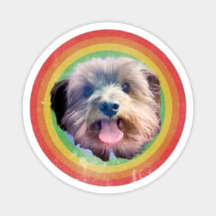 VINTAGE YORKIE RAINBOW Magnet