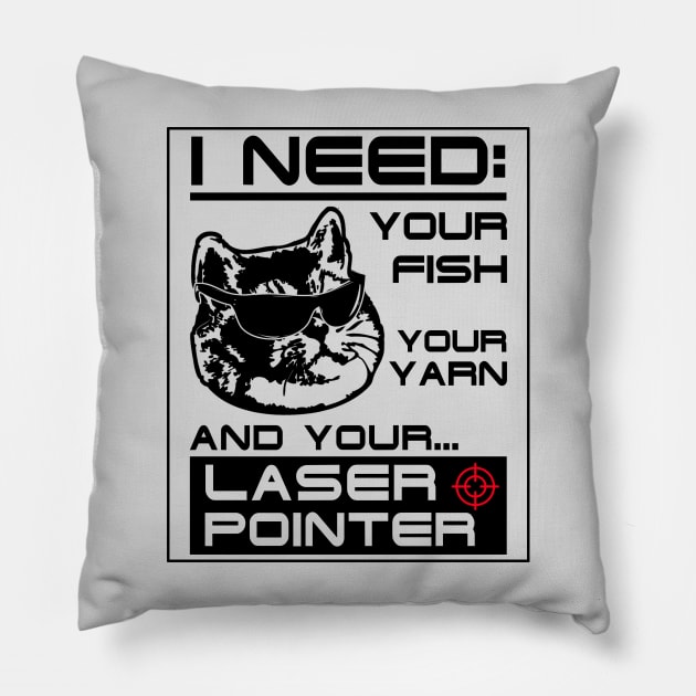 Terminator Cat Pillow by Electrovista