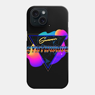 Neon synthwave horizon #1 Phone Case