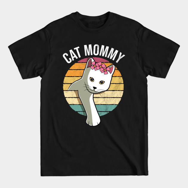 Disover Retro Vintage Cat Mommy Funny Mothers Day Gift - Cat Moms - T-Shirt