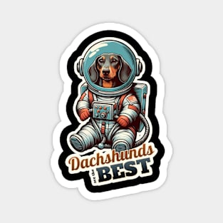 Astronaut Dachshund Magnet