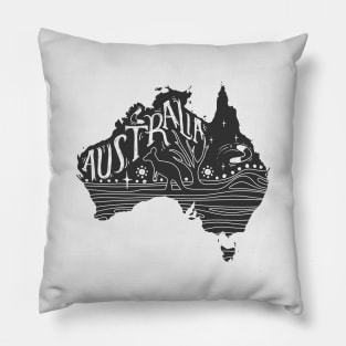 Australia map Pillow