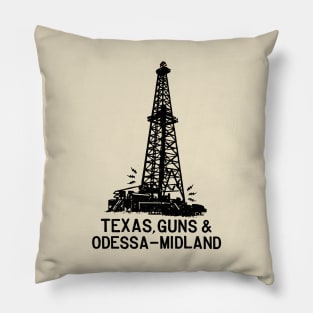 Vintage Odessa Texas Pillow