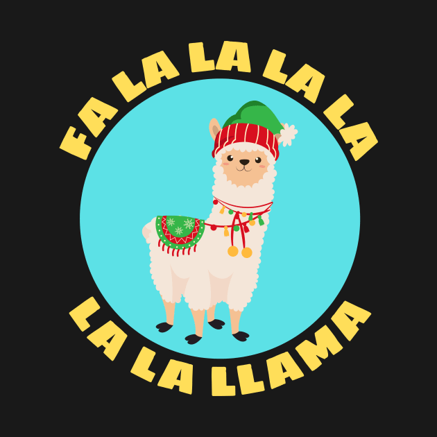 Fa la la la la la la llama | Funny Llama Pun by Allthingspunny