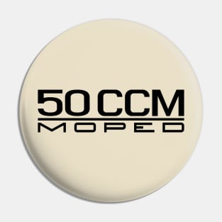 50cc Moped Emblem (Black) Pin