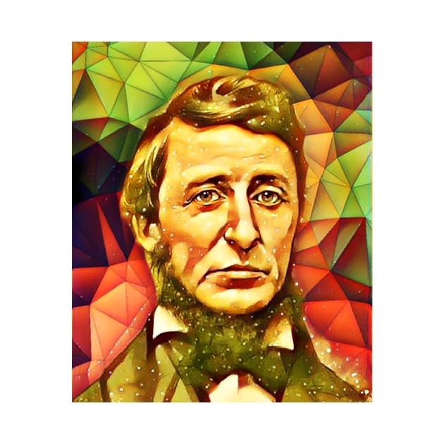 Henry David Thoreau Snow Portrait | Henry David Thoreau Artwork 9 by JustLit