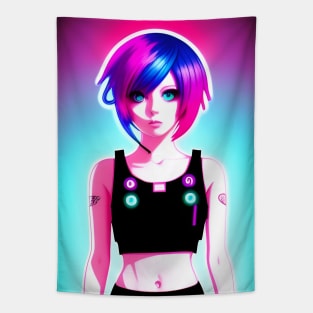 anime design anime girl  manga Tapestry