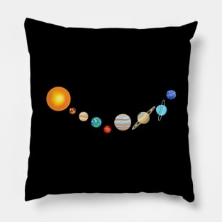 Smiling Solar System Pillow