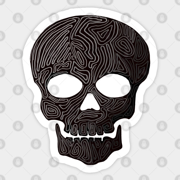 Sticker Gamer Squelette - Sticker Mural