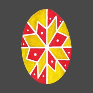Handpainted Pysanka - Ukrainian traditional decorated Easter Egg T-Shirt