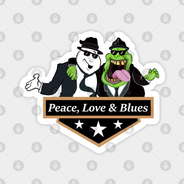 Peace, Love & Blues Magnet by MotownBluesBusters