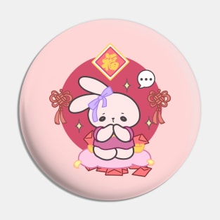 Hoppin' for Luck: Loppi Tokki's Lunar New Year Wish - A Bunny's Plea for Prosperity! Pin