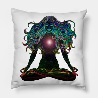 Galaxy Heart Woman Pillow