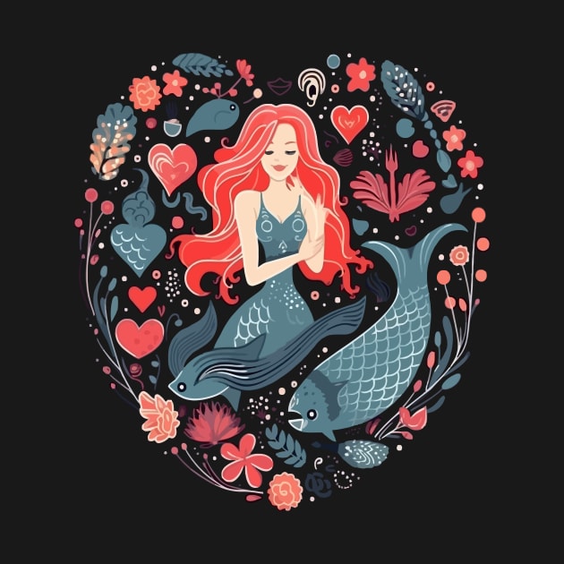 Mermaid Valentine Day by JH Mart