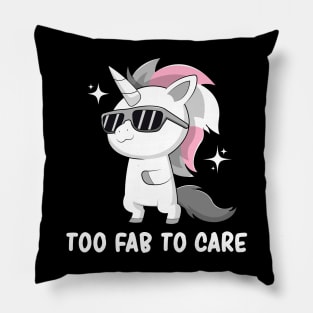 Demigirl Pride Flag Kawaii Cute Unicorn Pillow