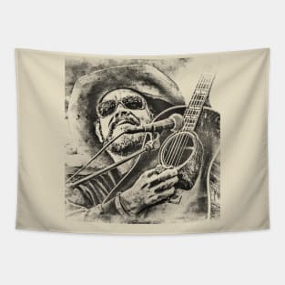 Retro Hank Williams Jr Tapestry