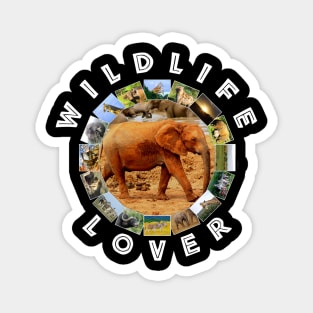 Wildlife Lover Muddy Elephant Magnet