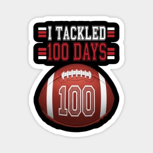 Football School Tee - Gridiron 100 Day Ground Game Magnet