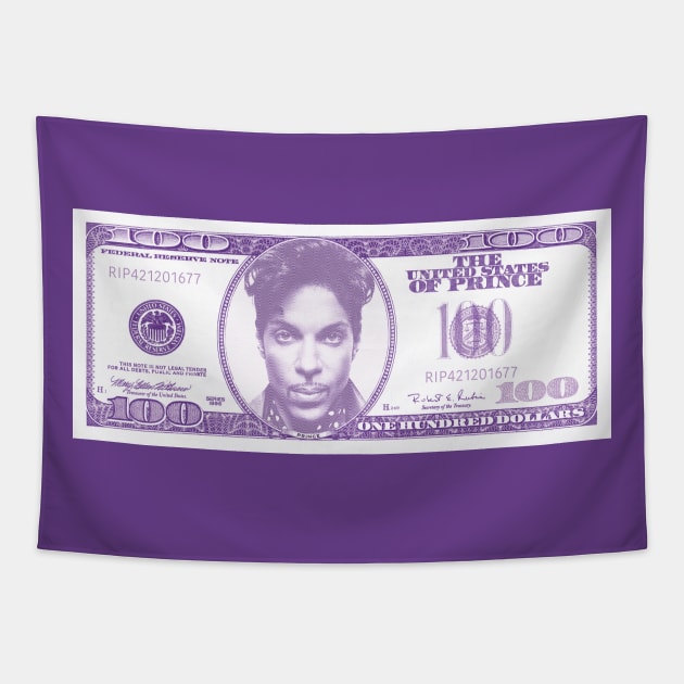 Prince Purple Money Tapestry by OKObjects