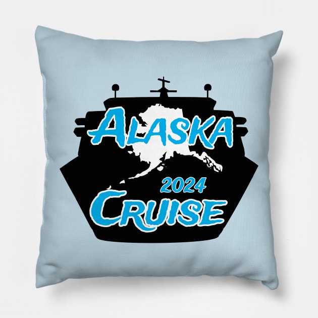 ALASKA CRUISE 2024 Pillow by Cult Classics