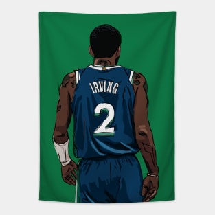 Kyrie Irving Dallas Sketch Tapestry