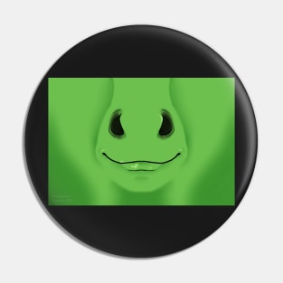Green Horse Face Pin