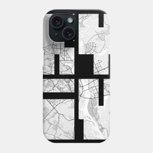 Kyiv, Ukraine City Map Typography - Light Phone Case