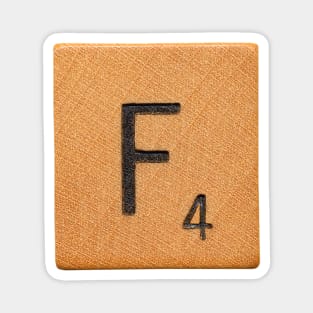 Scrabble Tile 'F' Magnet