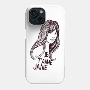 Je T’aime Jane Birkin Phone Case