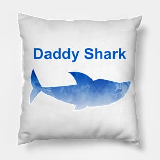 Daddy Shark Inspired Silhouette Pillow