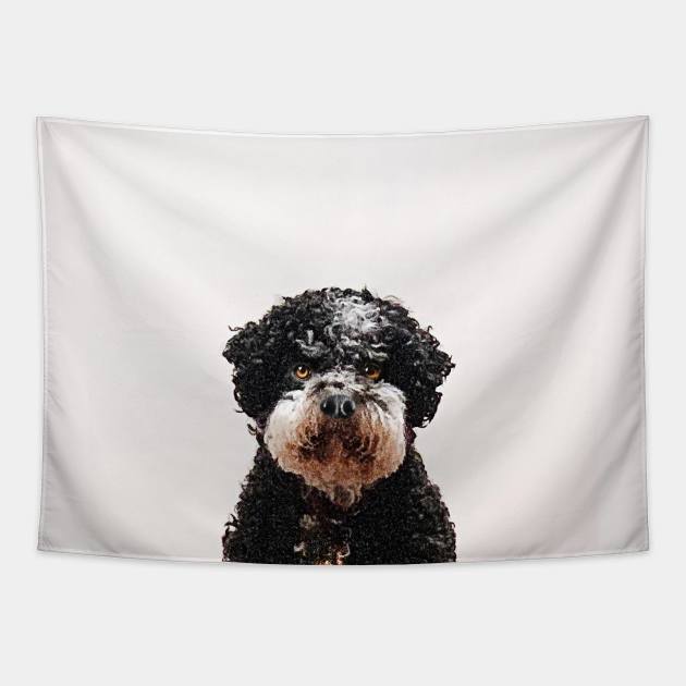 Buster the Havanese Dog Tapestry by Vin Zzep