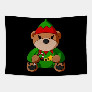 Elf Teddy Bear Tapestry