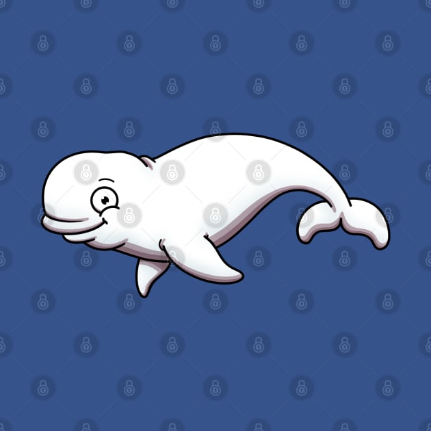 Cute White Whale by TheMaskedTooner